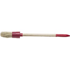 Кисть круглая STAYER "UNIVERSAL-STANDARD", светлая натуральная щетина, пластмассовый корпус, деревянная ручка, №2 x 20мм
