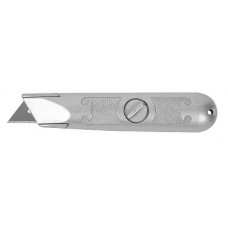 Нож ЗУБР "МАСТЕР" с трапециевидным лезвием тип А24, металлический корпус, фиксированное лезвие