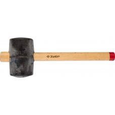 Киянка ЗУБР "МАСТЕР" резиновая с деревянной ручкой, 0,9кг, 90мм