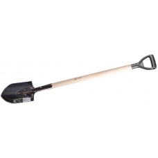 Лопата ЗУБР штыковая из нержавеющей стали, с черенком и пластиковой ручкой